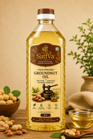 Home shri sattva cold pressed groundnut oil 2l